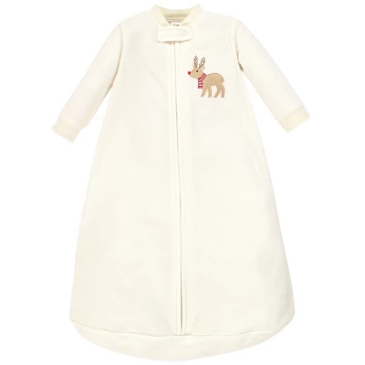 Hudson Baby Infant Long-Sleeve Fleece Sleeping Bag, Reindeer, 0-9 Months - Image 2