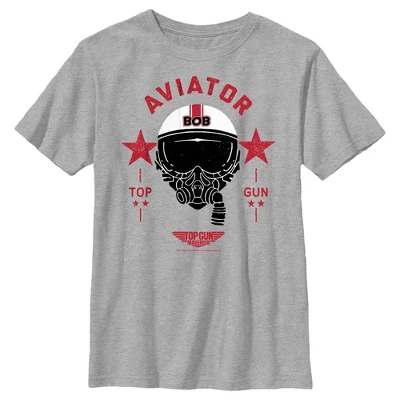 Boy's Top Gun: Maverick Aviator Bob Helmet T-Shirt - Image 4