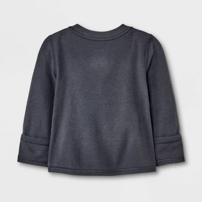 Baby Adaptive Side Snap Long Sleeve T-Shirt - Cat & Jack™ Black