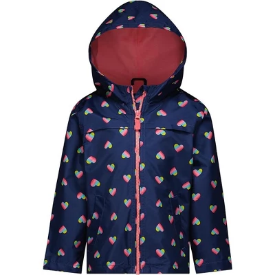 LONDON FOG Girls' Waterproof Hooded Jacket And Pant Rain Suit Set For Kids - Image 2