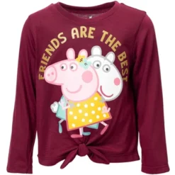 Peppa Pig Pullover Long Sleeve Graphic T-Shirt & Leggings Pink/Purple