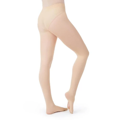 Capezio Ultra Soft Self Knit Waistband Transition Tight - Girls & Toddler - Image 13