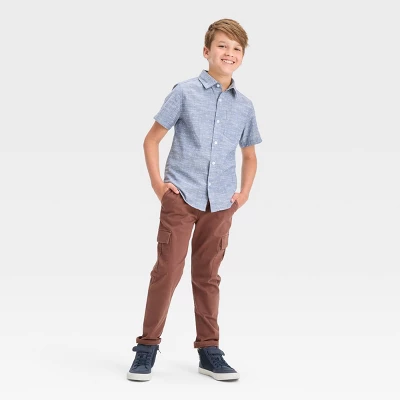Boys' Stretch Tapered Cargo Pants - Cat & Jack™ - Image 2
