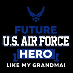 Toddler's United States Air Force Future Grandma Hero