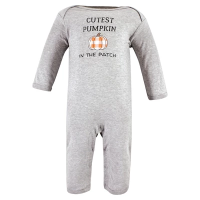 Hudson Baby Unisex Baby Cotton Coveralls, Pumpkin Truck - Image 3