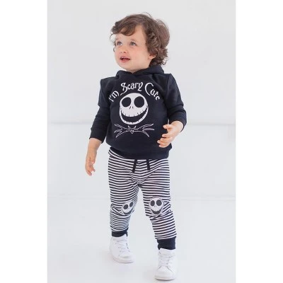 Disney Jack Skellington Hoodie And Pants Outfit Set