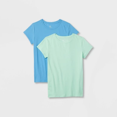 Girls' 2pk Core Short Sleeve T-Shirt - All In Motion™ - Image 3