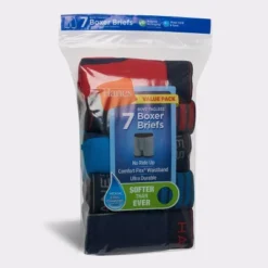 Hanes Boys' 7pk Boxer Brief - Colors May Vary