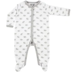 Luvable Friends Baby Cotton Snap Sleep And Play 2pk, Elephant