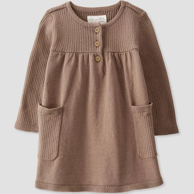Little Planet By Carter’s Baby Girls' Knit Dress - Brown - Image 4