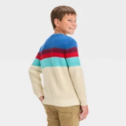 Boys' Colorblock Pullover Sweater - Cat & Jack⢠Blue