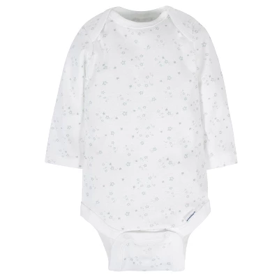 Gerber Baby Neutral Long Sleeve Onesies Bodysuits, 6-pack - Image 2