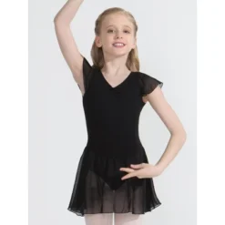 Capezio Flutter Sleeve Dress - Girls