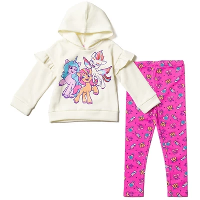 My Little Pony Zipp Storm Sunny Starscout Izzy Moonbow Girls Pullover Fleece Hoodie And Leggings Outfit Set Little Kid To Big Kid - Image 7