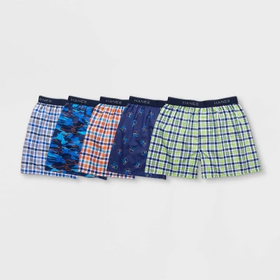 Hanes Boys' 5pk Boxer - Colors May Vary - Image 4