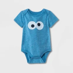 Baby Boys' 2pk Sesame Street Romper Set - Heather Gray