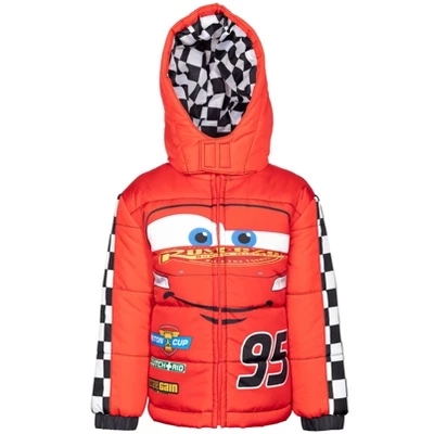 Disney Pixar Cars Lightning McQueen Winter Coat Puffer Jacket Little Kid - Image 10