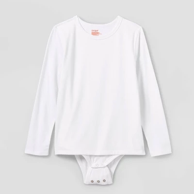 Kids' Adaptive Long Sleeve Bodysuit With Abdominal Access - Cat & Jack™ - Image 4