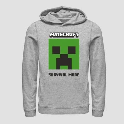 Boys' Minecraft Fleece Sweatshirt - Heather Gray - Image 4