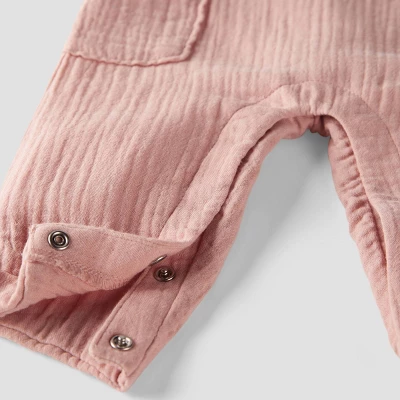 Little Planet By Carter's Baby Gauze Overalls - Pink - Image 2