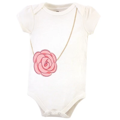Little Treasure Baby Girl Cotton Bodysuits 3pk, Worth The Wait