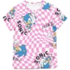 Sonic The Hedgehog Sonic Checkers 4-Pack Youth Girls Tees
