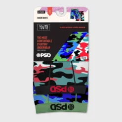 PSD Boys' 2pk Camo Boxer Briefs - Red