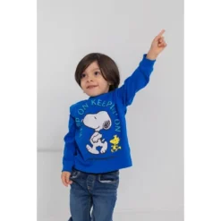 PEANUTS Charlie Brown Snoopy 2 Pack Long Sleeve Graphic T-Shirts Little Kid To Big Kid