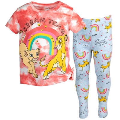 Disney Vampirina Raya And The Last Dragon Princess Lion King Winnie The Pooh Sisu Simba Girls T-Shirt And Leggings Outfit Set Little Kid To Big Kid - Image 11