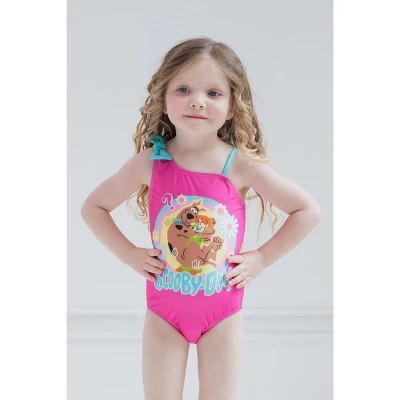 Scooby Doo Shaggy Scooby-Doo Girls One Piece Bathing Suit Little Kid To Big Kid