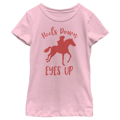 Girl's Lost Gods Horse Ride Heels Down Eyes Up T-Shirt - Image 3