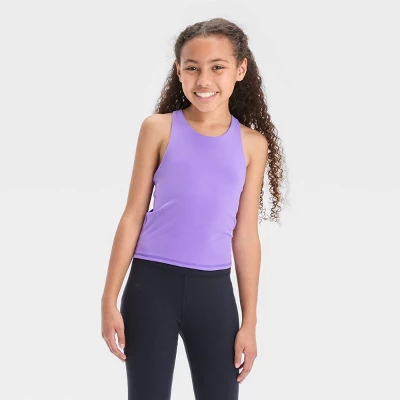 Girls' Printed Cropped Tank Top - All In Motion™ - Image 3