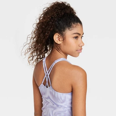 Girls' Printed Cropped Tank Top - All In Motion™ - Image 2