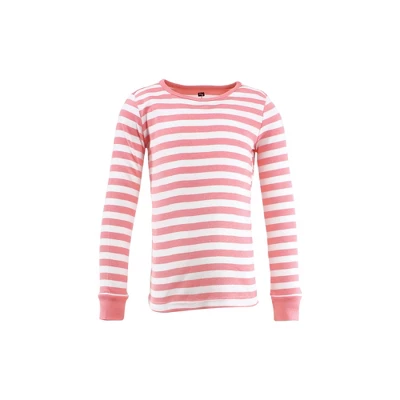 Hudson Baby Infant Girl Cotton Pajama Set, Coral Stripe - Image 2