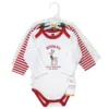 Hudson Baby Unisex Baby Cotton Long-Sleeve Bodysuits, Rudolph Reindeer