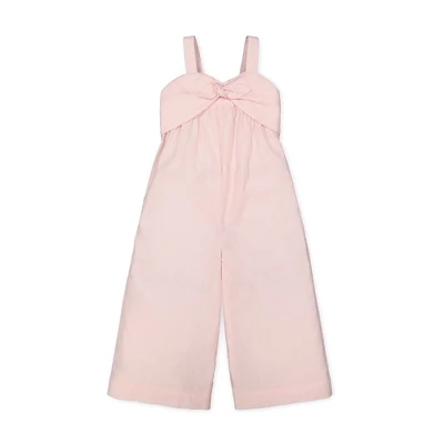 Hope & Henry Girls' Bow Front Wide Leg Jumpsuit, Toddler - Image 11