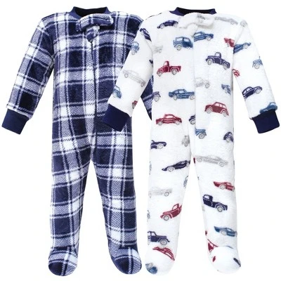 Hudson Baby Infant Boy Plush Sleep And Play, Cars - Image 4