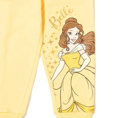 Disney Princess Cinderella Belle Jasmine Moana Rapunzel Ariel Girls Fleece 3 Pack Pants Toddler To Big Kid - Image 5