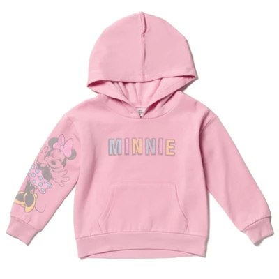Disney Minnie Mouse Baby Girls Fleece Pullover Hoodie And Pants Outfit Set Infant