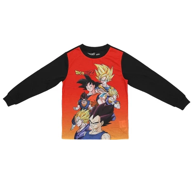 Youth Dragon Ball Z Sleepwear Set: Long-Sleeve Tee Shirt, Sleep Shorts, And Sleep Pants - Image 2