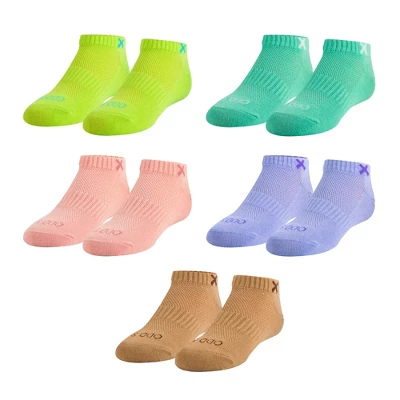 Basix, Kids Ankle Sock Low Profile Cotton Comfort Cushion Fit 5 Pack, 4-10 Years - Image 9