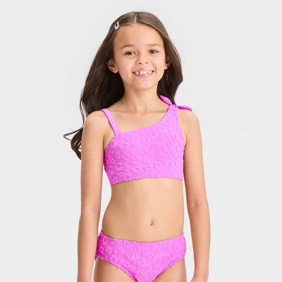 Girls' Solid Bikini Set - Cat & Jack™ Purple - Image 3