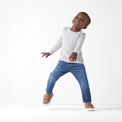 Gerber Infant And Toddler Neutral Denim Straight Fit Jeans - Image 7