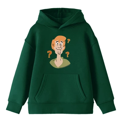 Scooby-Doo Scooby Doo Clueless Shaggy Youth Forest Green Graphic Hoodie - Image 2