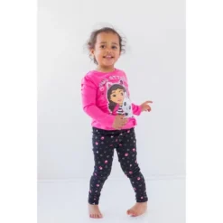 Dreamworks Gabby's Dollhouse Pandy Paws Gabby Girls T-Shirt And Leggings Outfit Set Little Kid To Big Kid