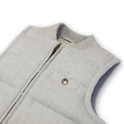 Hope & Henry Boys' Quilted Flannel Puffer Vest, Kids