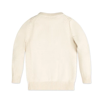 Hope & Henry Boys' Long Sleeve Henley Pullover Sweater With Rib Details, Kids - Image 2
