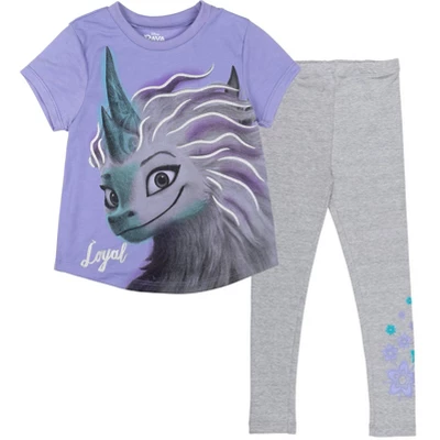 Disney Vampirina Raya And The Last Dragon Princess Lion King Winnie The Pooh Sisu Simba Girls T-Shirt And Leggings Outfit Set Little Kid To Big Kid - Image 8
