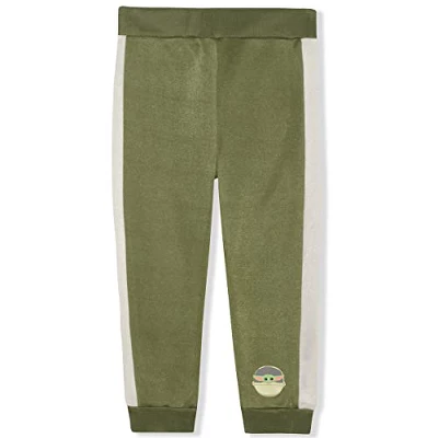 Star Wars Boy's 2-Pack Baby Yoda Curious Child Graphic Pullover Sweatshirt And Taped Jogger Pants Set For Infant - Image 2