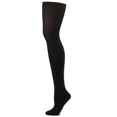 Capezio Ultra Soft Self Knit Waistband Transition Tight - Girls & Toddler - Image 3